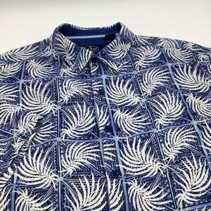 Nat Nast Mens Short Sleeve Button Up‎ Silk Blend Shirt Size XL